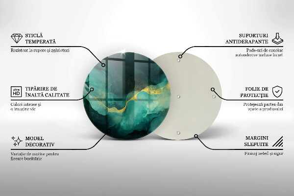 Cutting board Bottle green