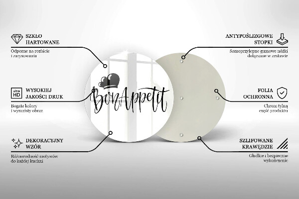 Cutting board The inscription Bon Appetit