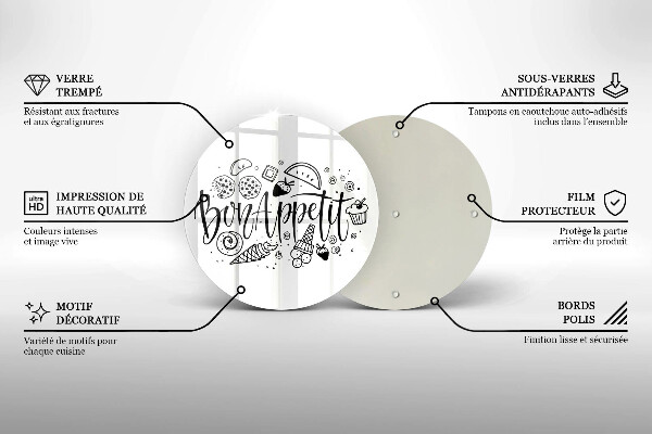 Cutting board The inscription Bon Appetit