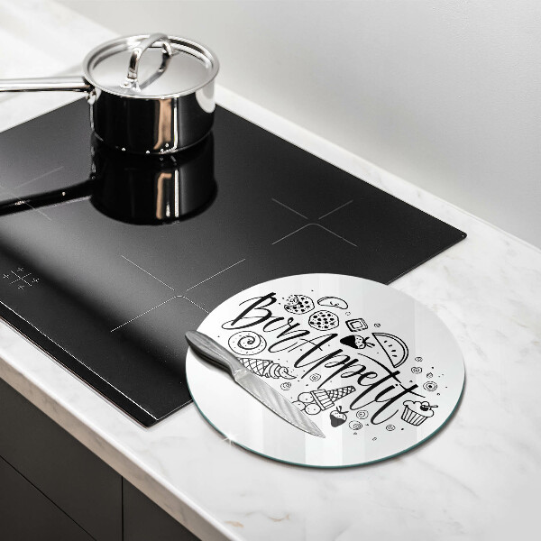 Cutting board The inscription Bon Appetit