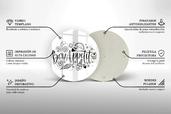 Cutting board The inscription Bon Appetit