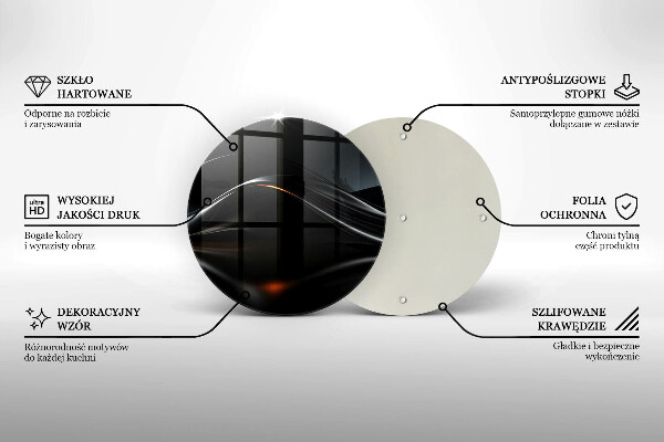 Cutting board 3D design abstraction