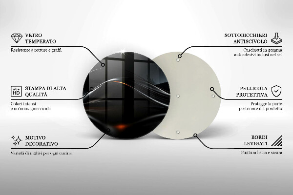 Cutting board 3D design abstraction