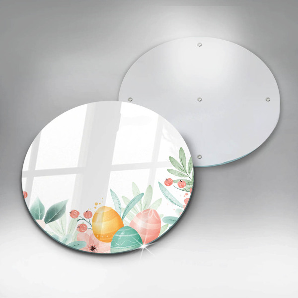 Glass worktop saver Easter eggs