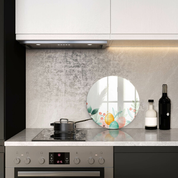 Glass worktop saver Easter eggs