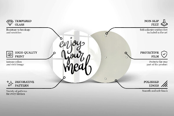 Cutting board The inscription Enjoy Yout Meal