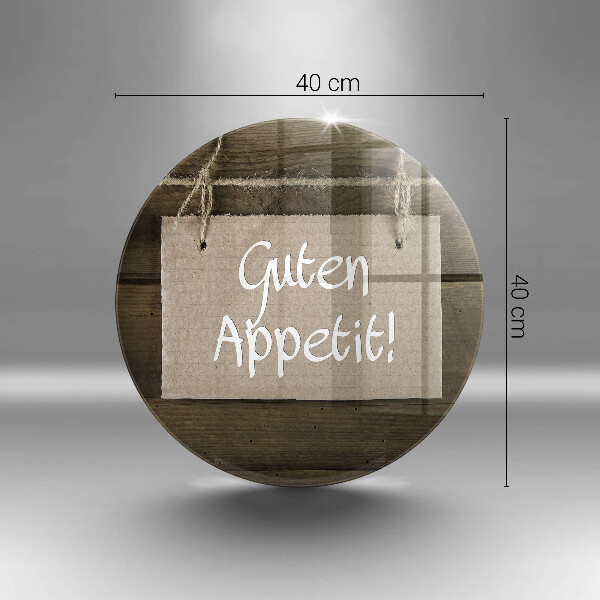 Glass worktop saver GUTEN APETIT inscription boards