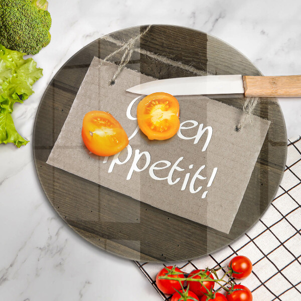 Glass worktop saver GUTEN APETIT inscription boards