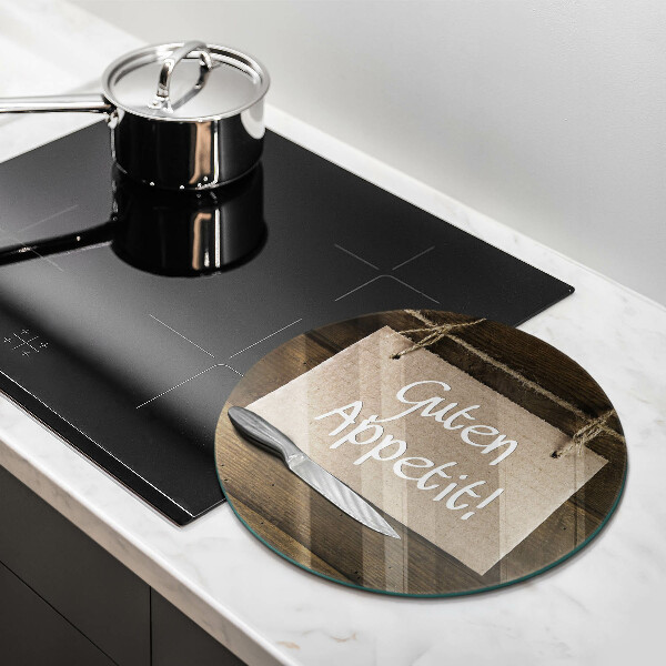 Glass worktop saver GUTEN APETIT inscription boards