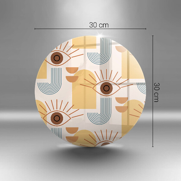 Glass worktop saver Boho pattern eyes