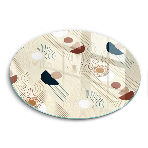 Glass worktop saver Boho shapes geometry