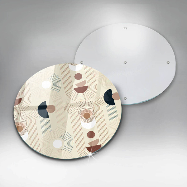 Glass worktop saver Boho shapes geometry