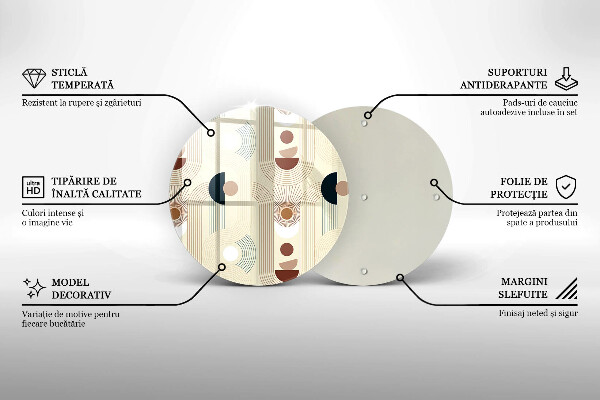 Glass worktop saver Boho shapes geometry