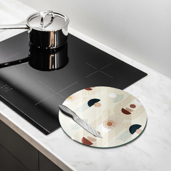 Glass worktop saver Boho shapes geometry