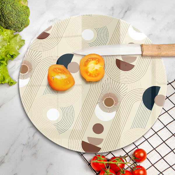 Glass worktop saver Boho shapes geometry