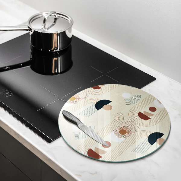 Glass worktop saver Boho shapes geometry