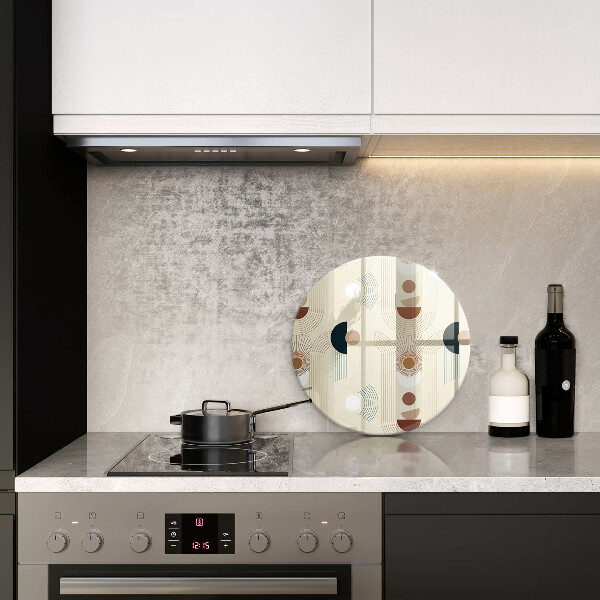 Glass worktop saver Boho shapes geometry