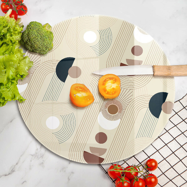 Glass worktop saver Boho shapes geometry