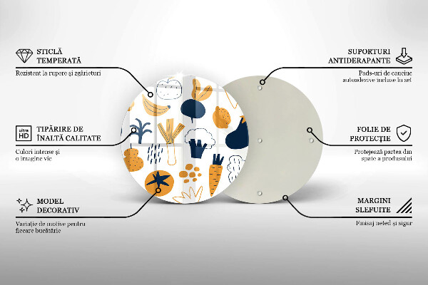 Glass worktop saver Food illustration