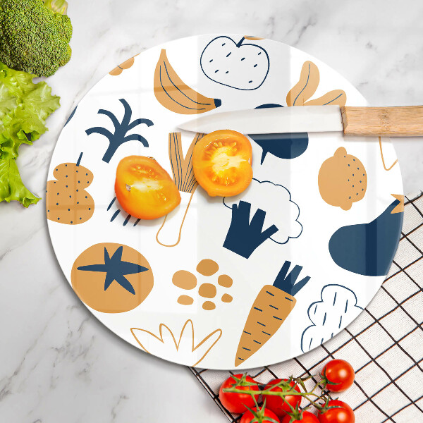 Glass worktop saver Food illustration