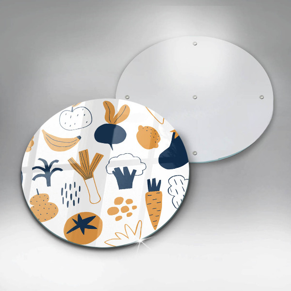 Glass worktop saver Food illustration