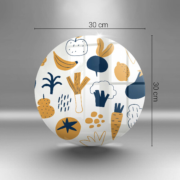 Glass worktop saver Food illustration