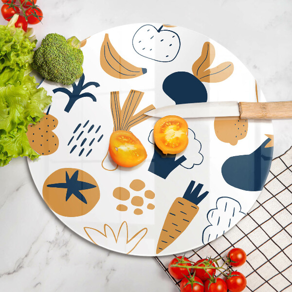 Glass worktop saver Food illustration