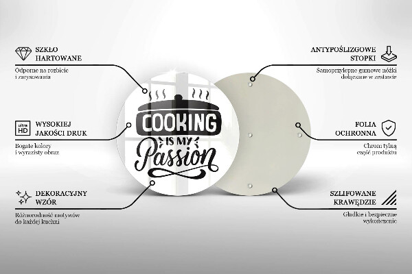 Glass worktop saver Cooking is my passion