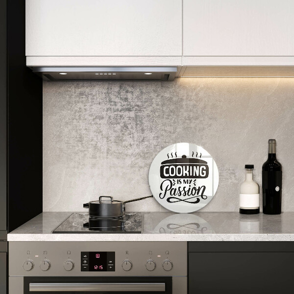 Glass worktop saver Cooking is my passion