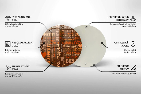 Chopping board Text Bon Appetit