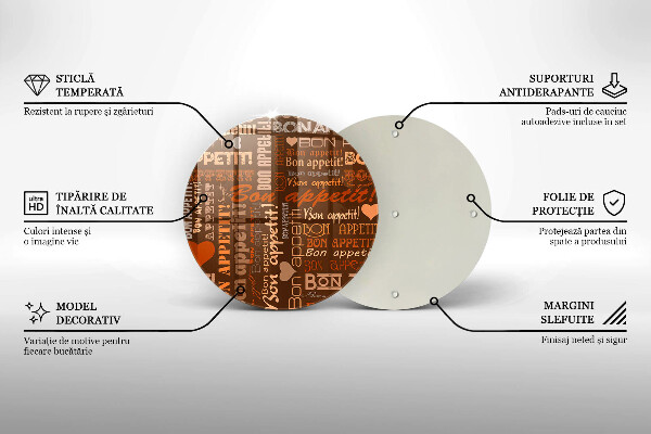 Chopping board Text Bon Appetit