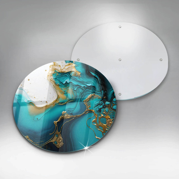 Cutting board Turquoise abstraction