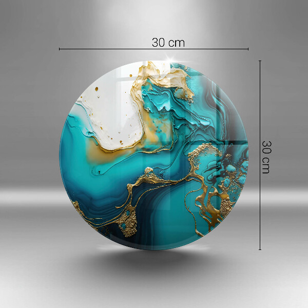 Cutting board Turquoise abstraction