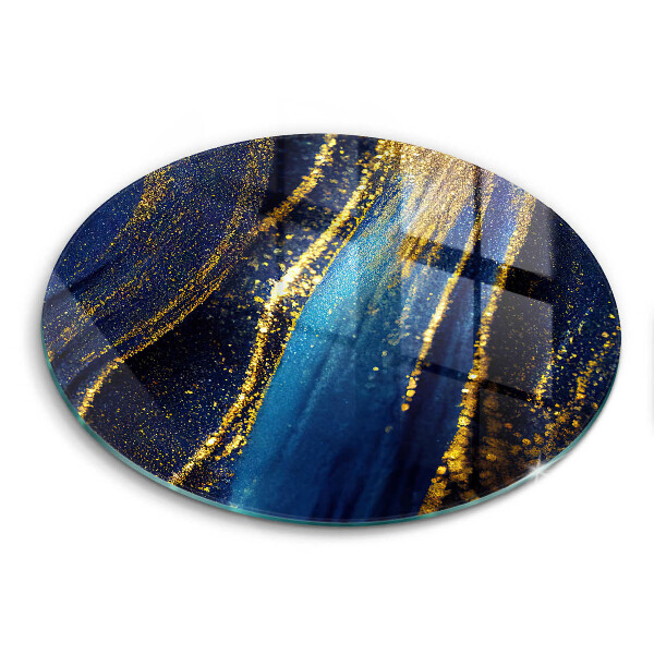 Cutting board Navy blue abstraction