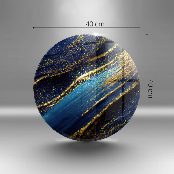 Cutting board Navy blue abstraction