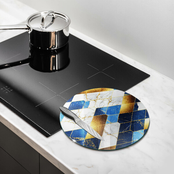 Cutting board Golden Rombs Marble