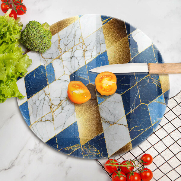 Cutting board Golden Rombs Marble