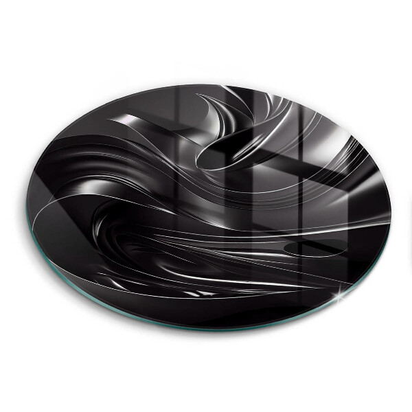 Cutting board Black mass abstraction