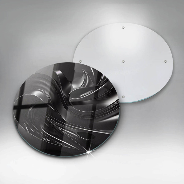 Cutting board Black mass abstraction