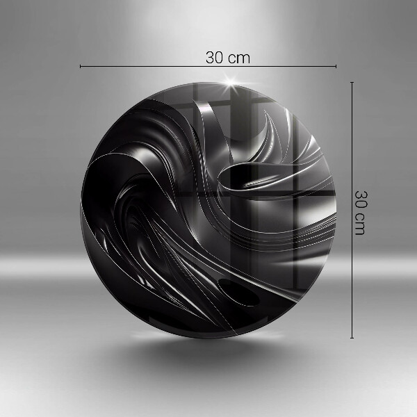 Cutting board Black mass abstraction