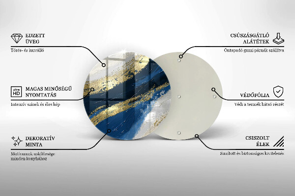 Cutting board Texture with gold