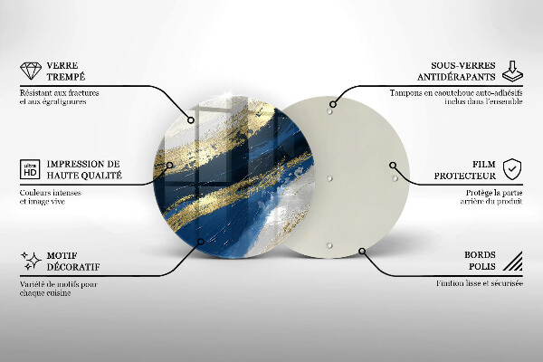 Cutting board Texture with gold