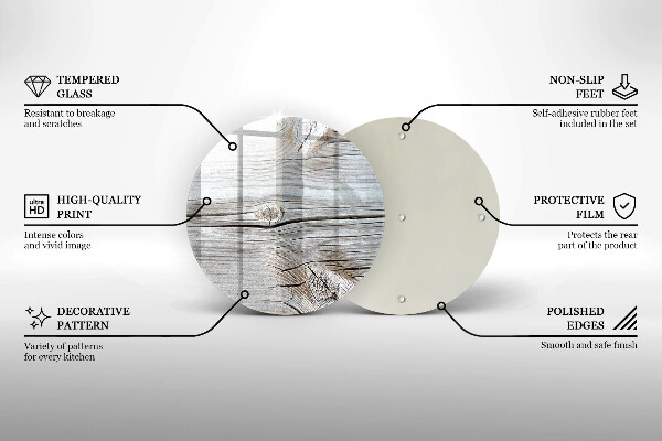 Cutting board Bright wood structure