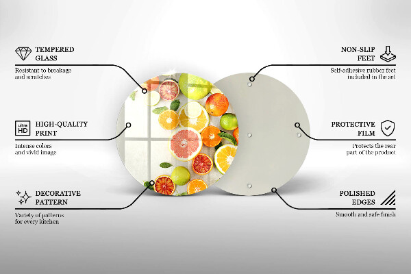Cutting board Fruits citruses