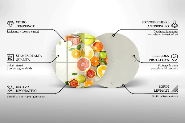 Cutting board Fruits citruses