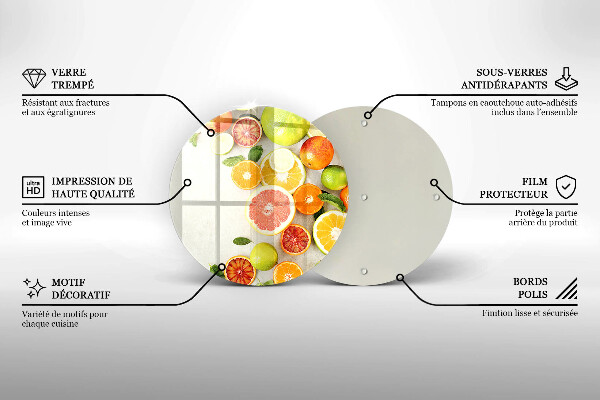 Cutting board Fruits citruses