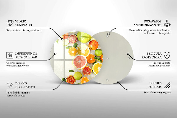 Cutting board Fruits citruses