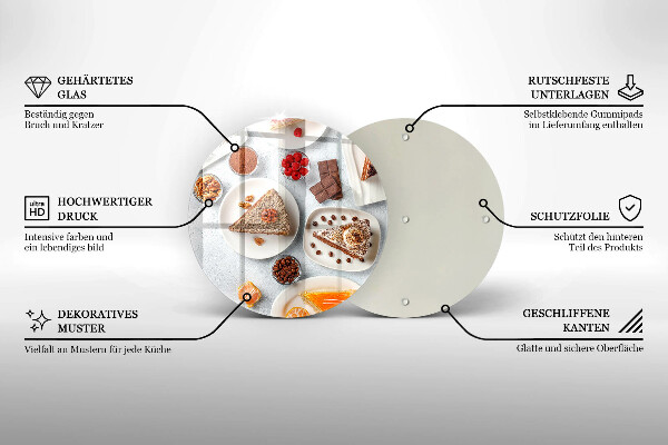 Cutting board Cake sweets