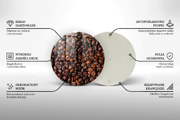 Cutting board Coffee beans