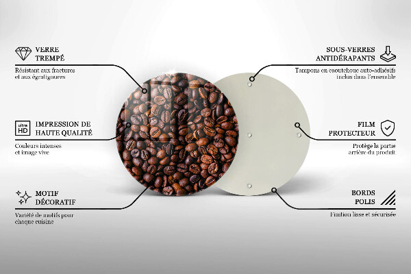 Cutting board Coffee beans